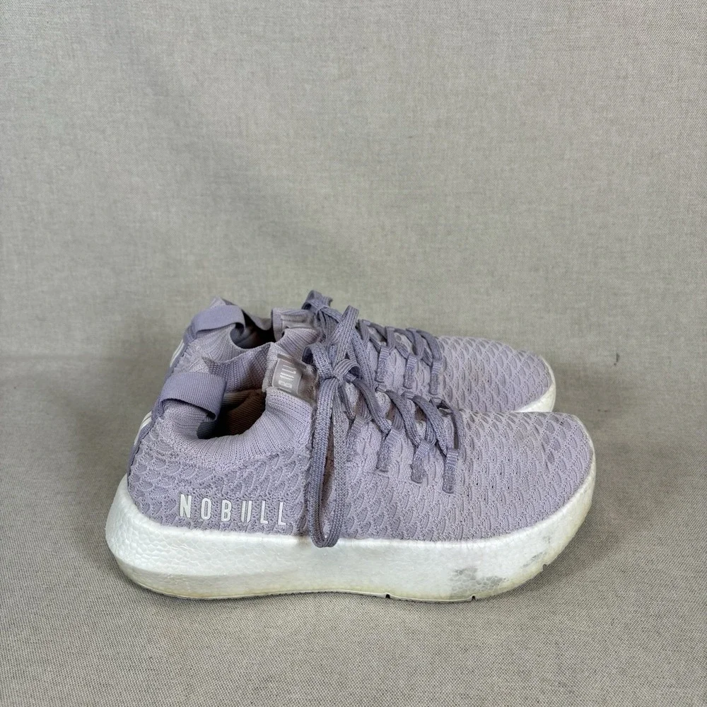 No Bull Drive Knit Runner Mens‎ Running Athletic Shoes Lilac Sz W8.5 M7 Lace Up